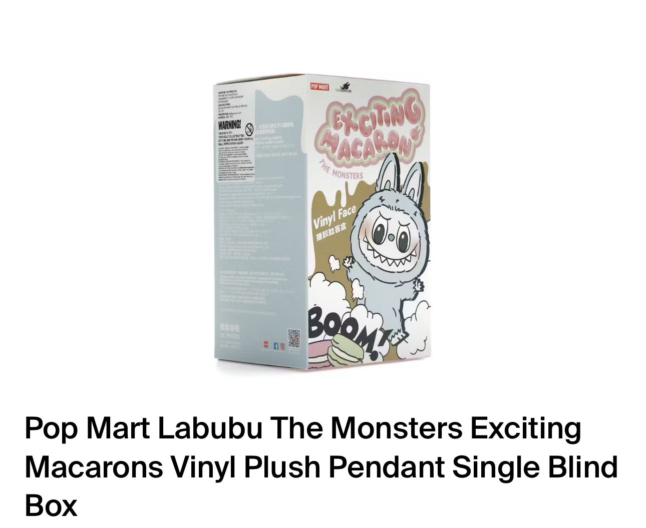 アイドル Exciting Macaron LABUBU THE MONSTERS - Tasty Macarons Vinyl Face Blind Box | Blind